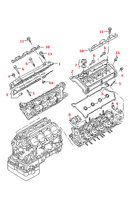 Крышка блока цилиндров (Двигатель, Сцепление)