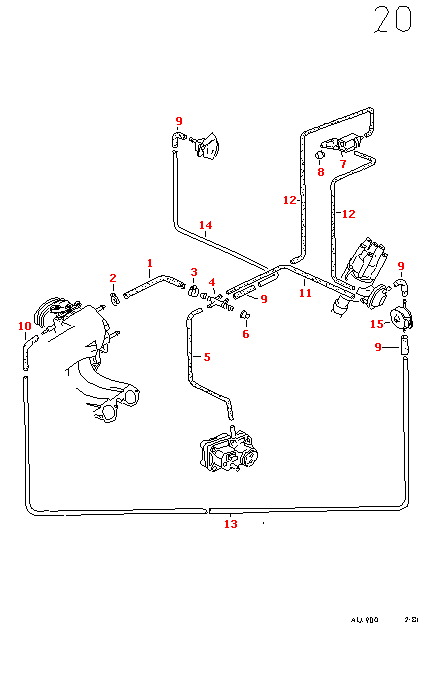 Вакуумная система (Двигатель, Сцепление)