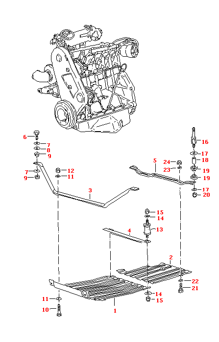 Опора двигателя/коробки передач в сборе (Дополнительное оборудование)