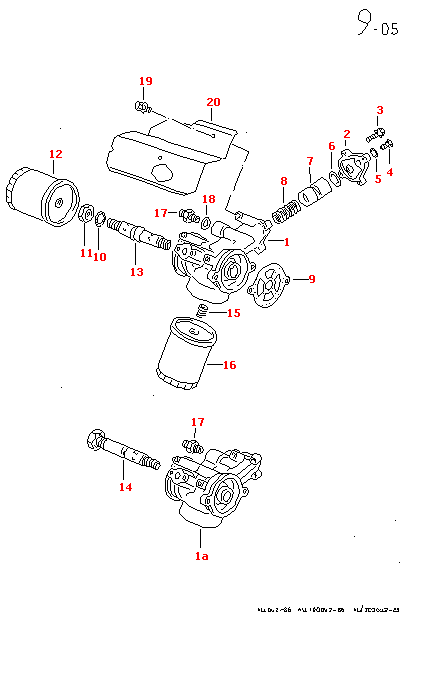 Кронштейн масляного фильтра (Двигатель, Сцепление)