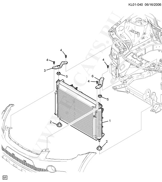 COOLING SYSTEM - GRILLE - OIL SYSTEM (2007)