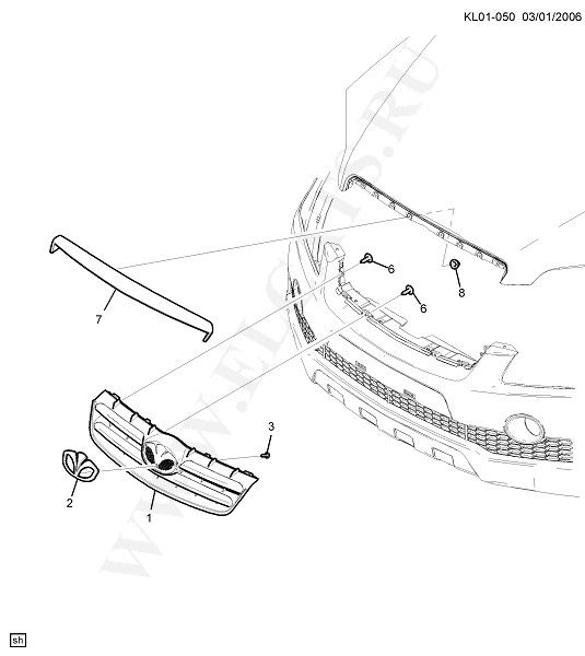 COOLING SYSTEM - GRILLE - OIL SYSTEM (2007)