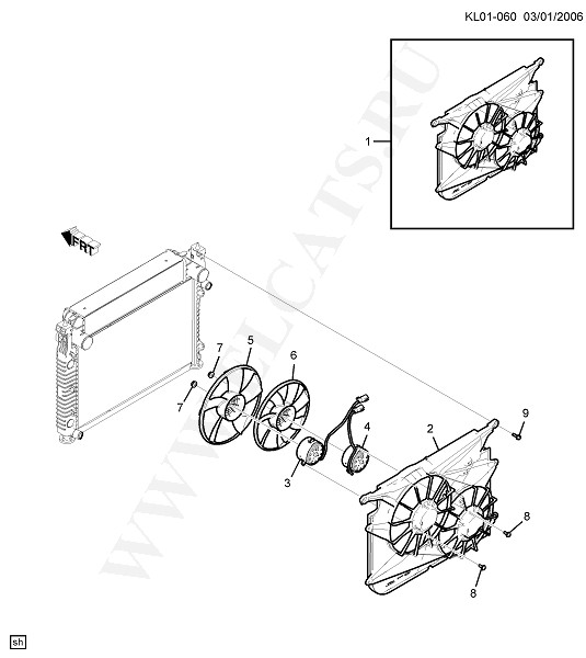 COOLING SYSTEM - GRILLE - OIL SYSTEM (2007)