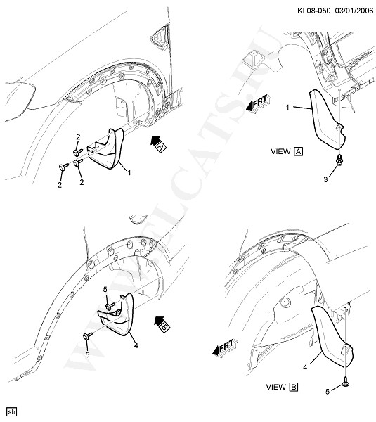 FRONT END SHEET METAL - HEATER (2008)