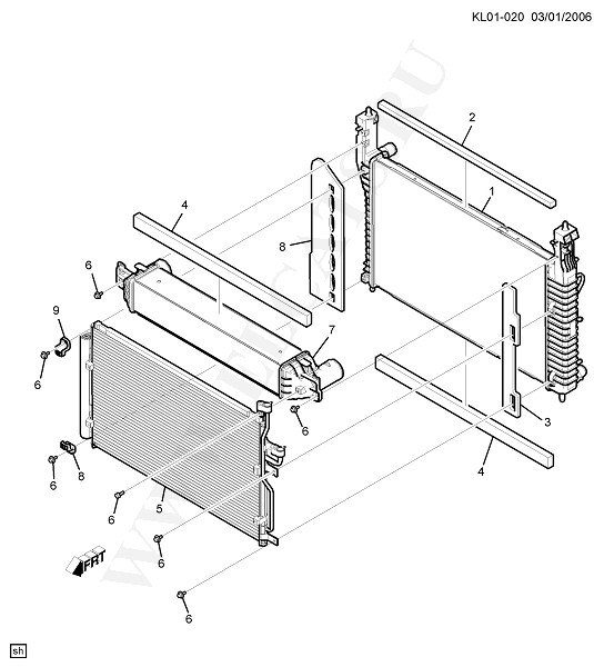 COOLING SYSTEM - GRILLE - OIL SYSTEM (2008)