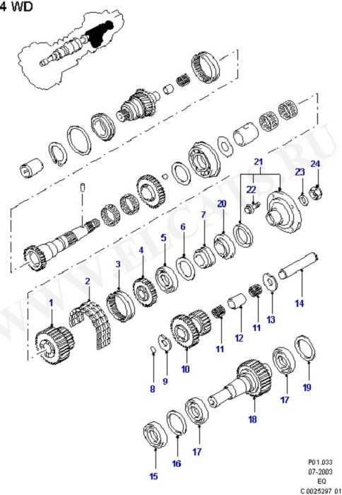 Transfer Drive Components (Manual Transaxle And Case)