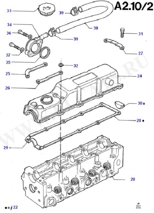 Cylinder Head/Valves/Rocker Cover (Diesel 1.6)