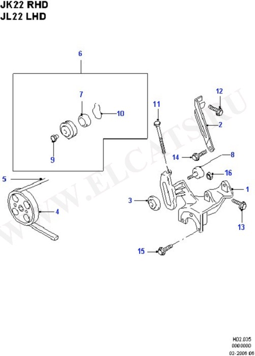 Power Steering Pump Mounting (Steering Systems)