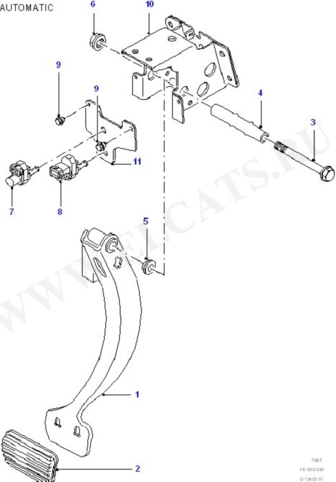 Brake Pedal (Brake And Clutch Controls)