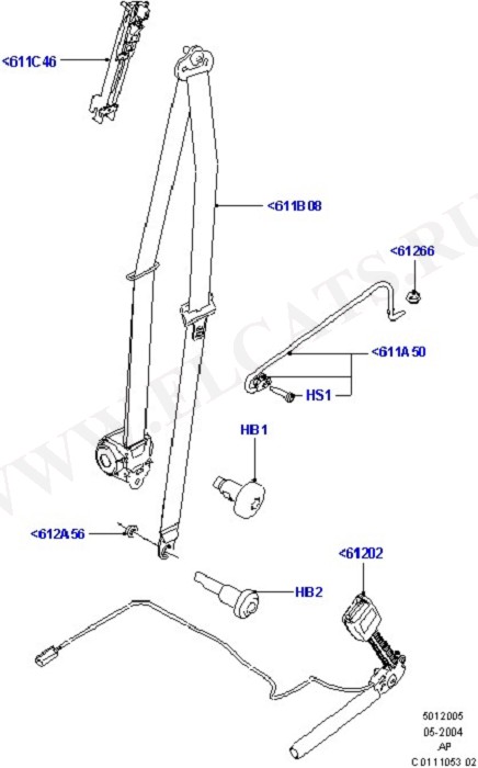 Front Seat Belts (Occupancy Restraints)