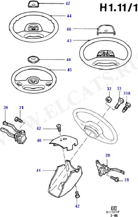 Steering Column And Steering Wheel (    )