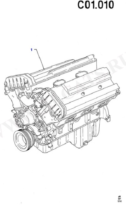 Engine/Block And Internals (Cosworth V6 2.9 24 Valve)