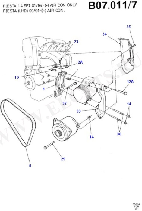 Alternator/Starter Motor & Ignition (CVH)