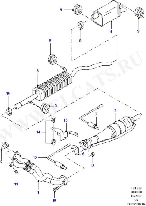 Exhaust System With Catalyst (Exhaust System And Heat Shields)
