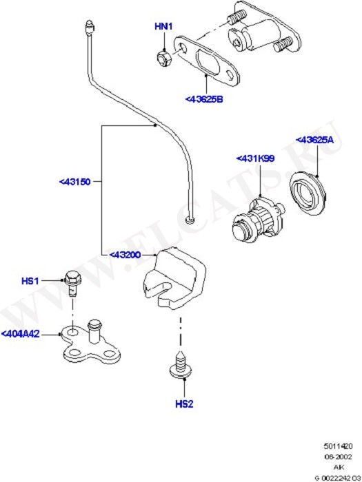 Luggage Compt/Tailgte Lock Controls (Door Lock Mechanisms)