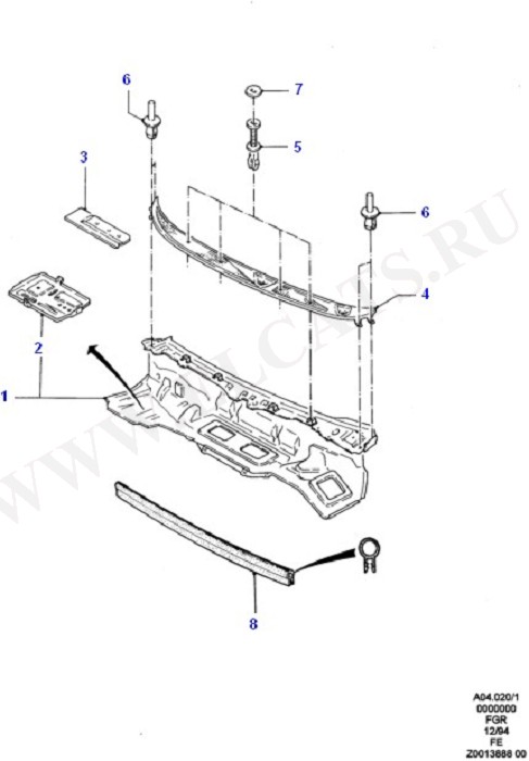 Cowl/Panel And Related Parts (Dash Panel/Apron/Heater/Windscreen)