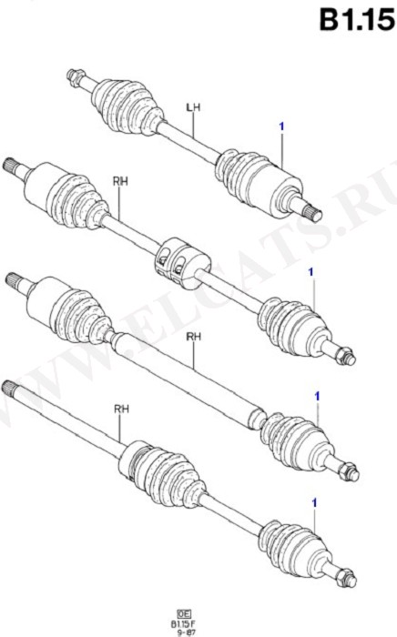 Drive Shaft - Front Wheel Drive (Suspension & Drive Shafts - Front)