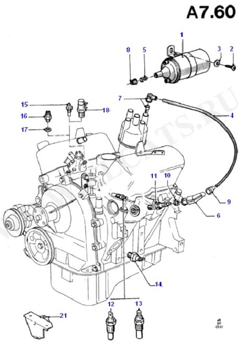 Alternator/Starter Motor & Ignition (Taunus V6 2.0, 2.3, 2.8)