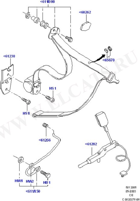 Front Seat Belts (Occupancy Restraints)