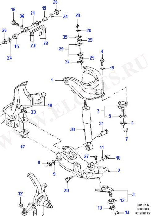 Front Suspension Arms & Stabilizer (Suspension,Drive Shaft & Axle-Front)