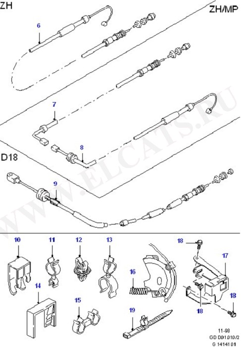 Accelerator/Injection Pump Controls (Accelerator/Speed Control)