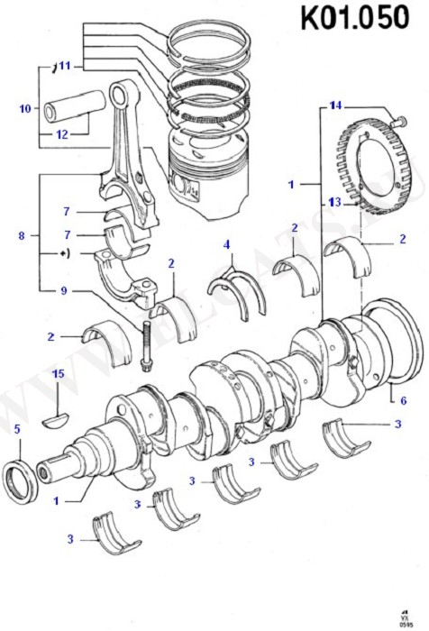 Crankshaft/Pistons And Bearings (Engine/Block And Internals)