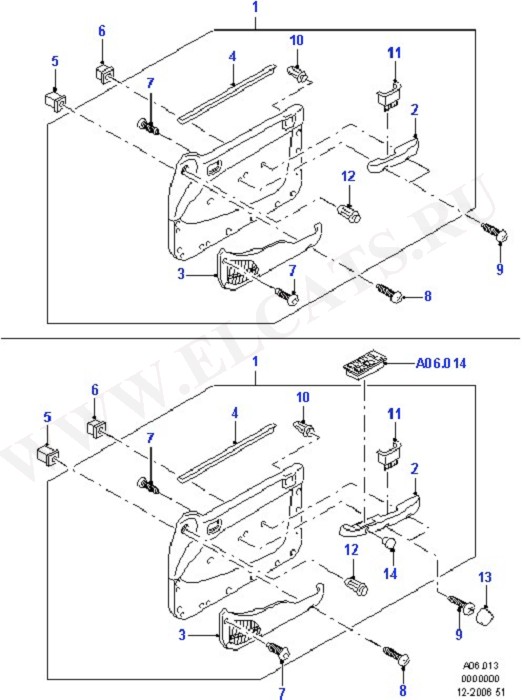 Front Door Trim Panels (   )