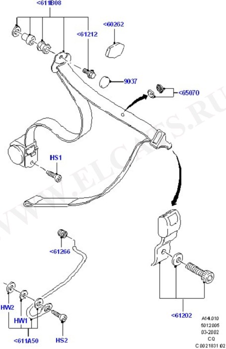 Front Seat Belts (Occupancy Restraints)