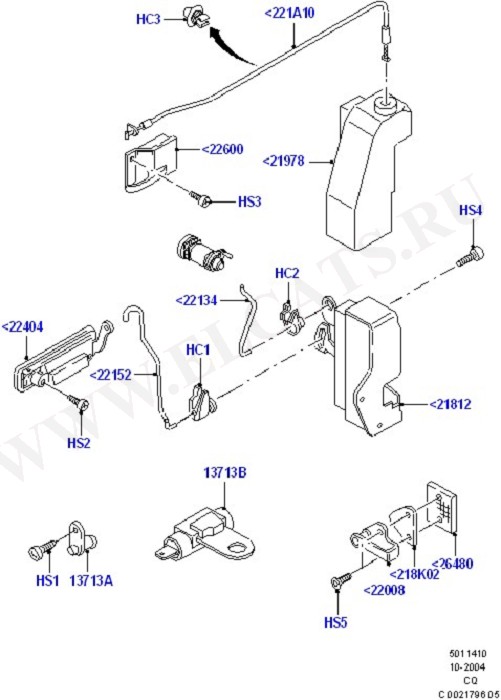 Front Door Lock Controls (Door Lock Mechanisms)