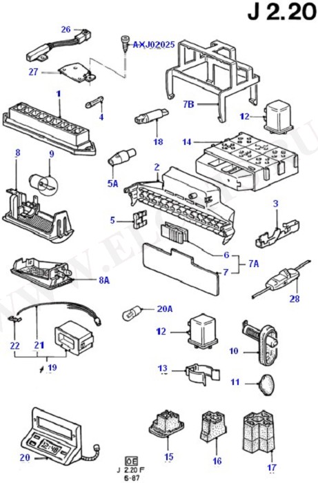 Relays/Fuses And Interior Lamps (Wiring System & Related Parts)