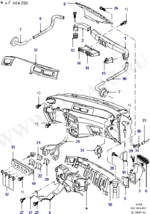 Heater & Air Conditioning System (Dash Panel/Apron/Heater/Windscreen)
