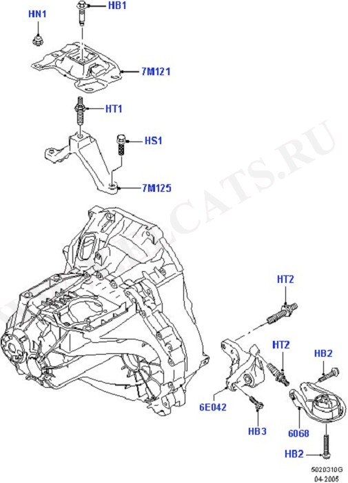 Transmission Mounting (Engine & Transmission Mountings)