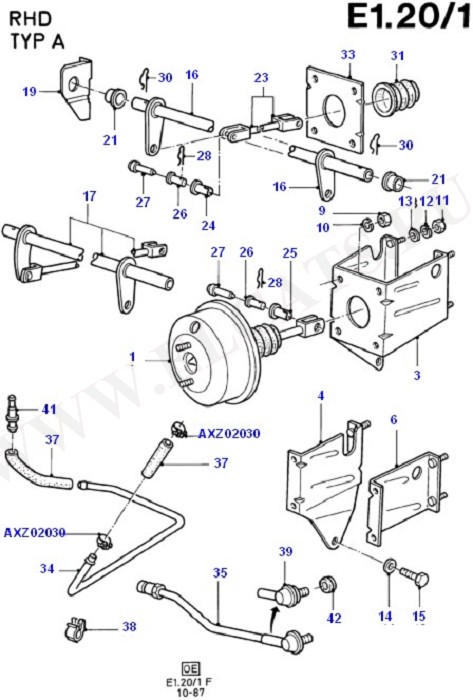 Brake Booster (Master Cylinder/Brake Booster/Pipes)