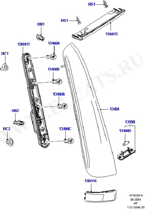 Rear Lamps (Rear & Roof Width Marker Lamps)