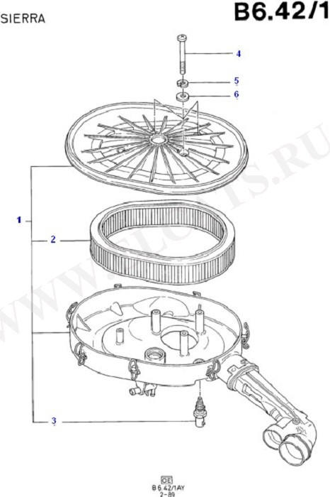 Engine Air Intake/Emission Control (CVH)