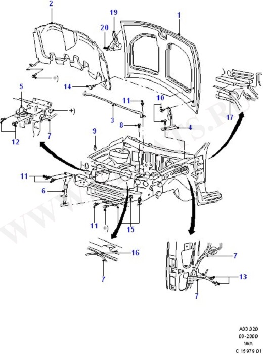 Hood (Radiator Grille,Front Bumper & Hood)