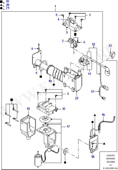 Auxiliary Fuel Fired Pre-Heater (Dash Panel/Apron/Heater/Windscreen)