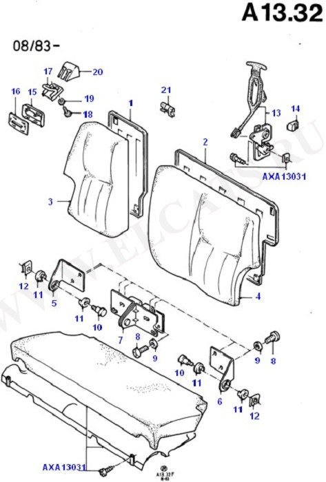 Rear Seat(2 Piece Back) (Seats And Covers)