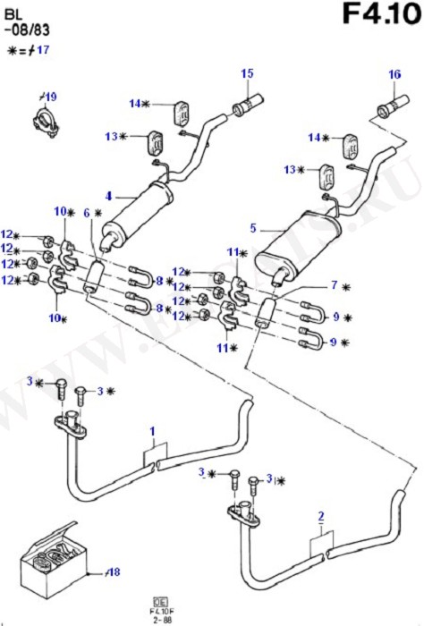 Exhaust System Less Catalyst (Exhaust System And Heat Shields)