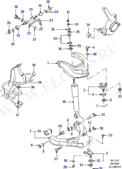 Front Suspension Arms & Stabilizer (Suspension,Drive Shaft & Axle-Front)