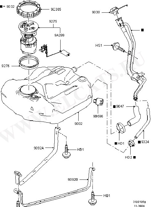 Fuel System - Tank & Lines ( )