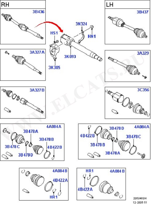 Drive Shaft - Front Axle Drive (  -  )