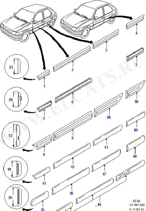 Body Mouldings (, . , )