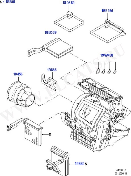 Heater/Air Cond.Internal Components (   )