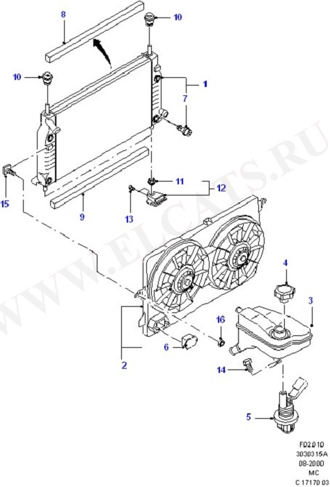 Radiator/Coolant Overflow Container (Radiator / Hoses And Oil Cooler)