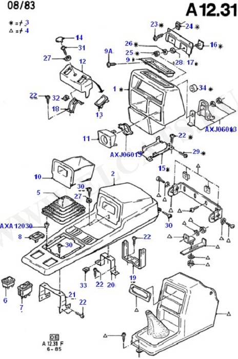 Console - Floor (Floor Mats/Insulators & Console)