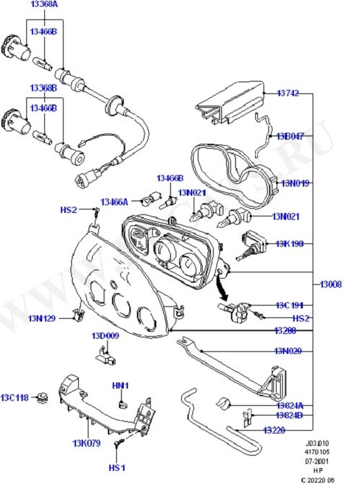 Headlamps And Front Flasher Lamps (Front & Interior Lamps)