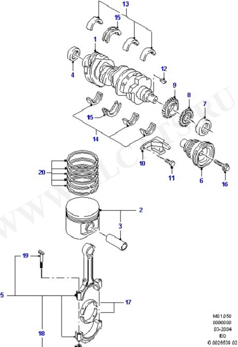 Crankshaft/Pistons And Bearings (Engine/Block And Internals)