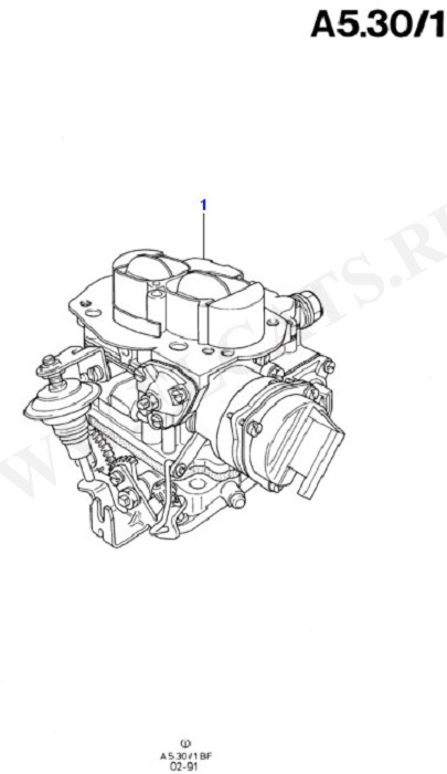 Fuel System - Engine (Taunus V6 2.0, 2.3, 2.8)