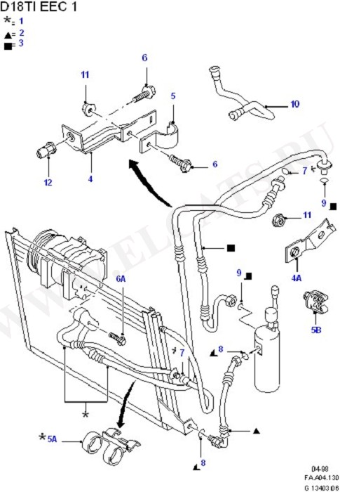 Air Conditioning System (Dash Panel/Apron/Heater/Windscreen)